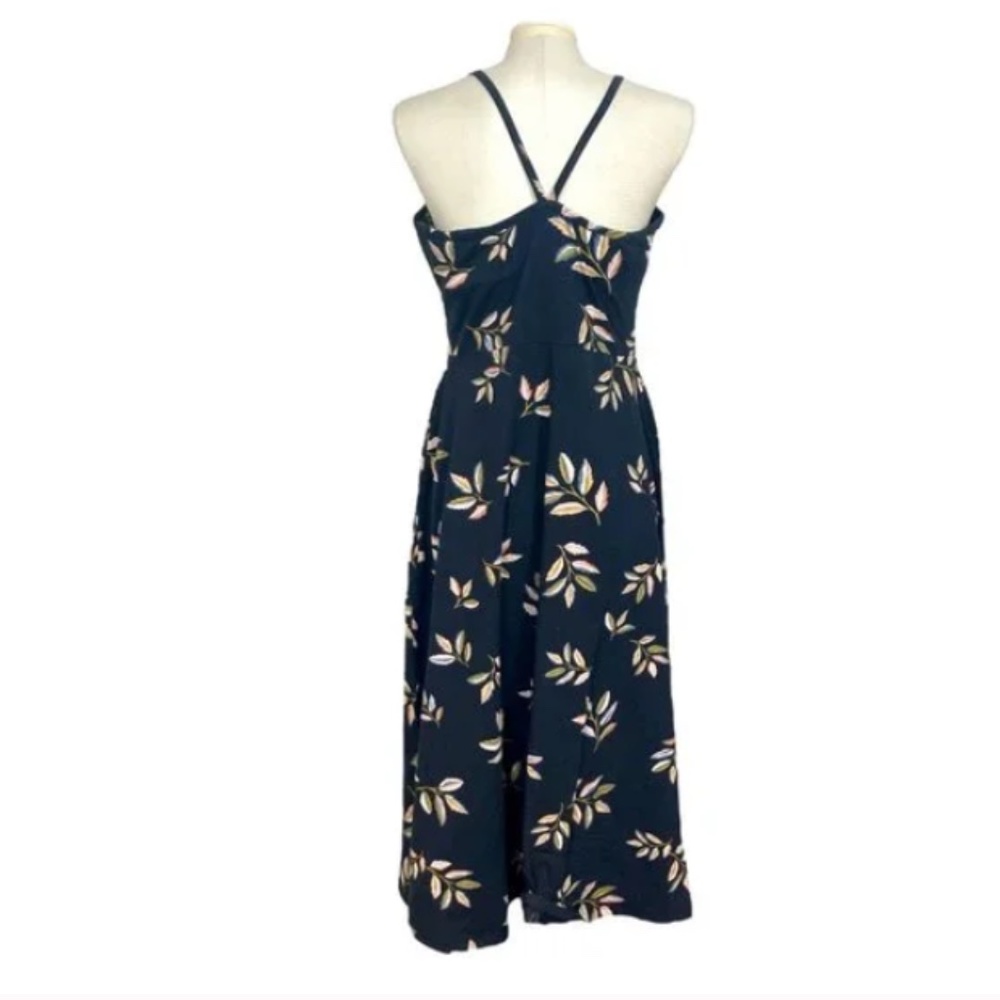 Pact Golden Hour Leaves Juliet Midi Fit & Flare Dress NWT! - Picture 5 of 11